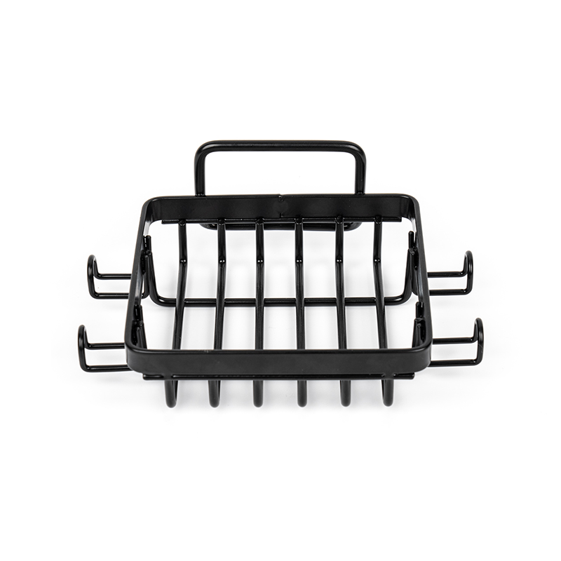 Černý nerezový držák na mýdlo do sprchy