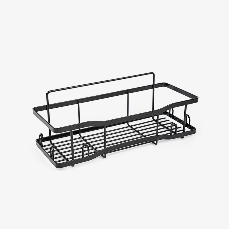 Nástěnný kovový drátěný úložný koš do kuchyně a koupelny