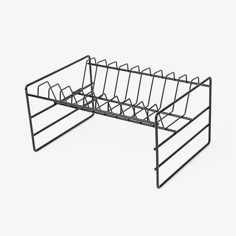 Černý multifunkční dřezový úložný stojan na náčiní