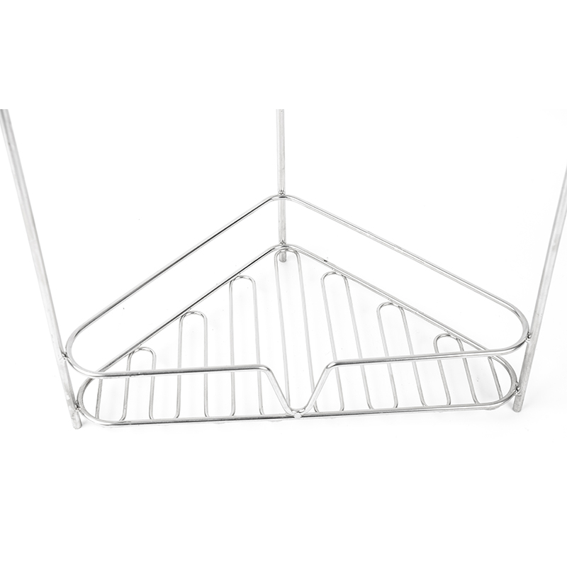 3patrová rohová polička s organizérem do koupelny