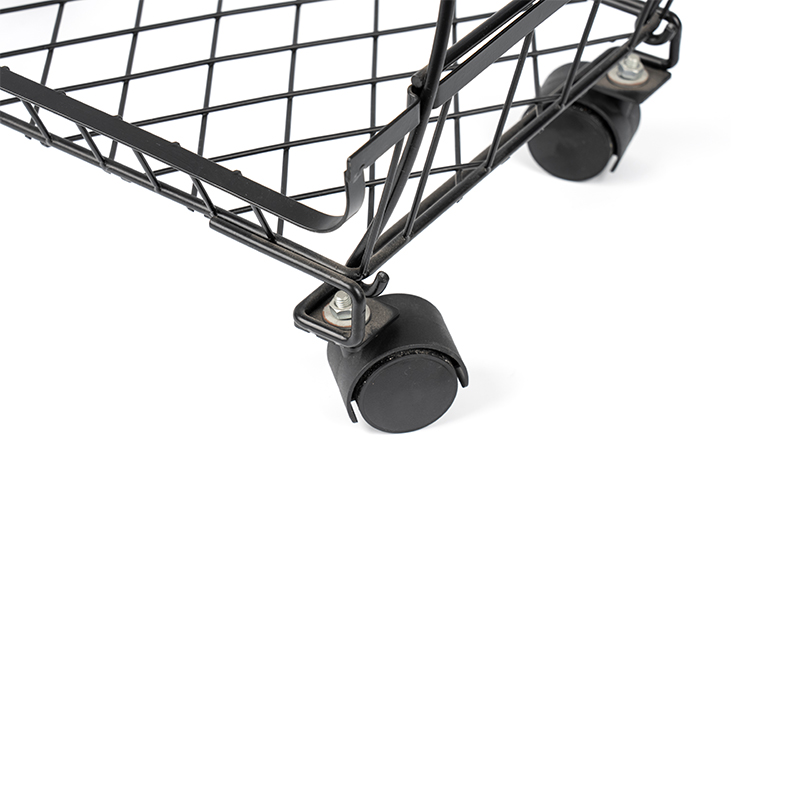 4patrový stohovatelný koš na ovoce a zeleninu s rolovacími kolečky