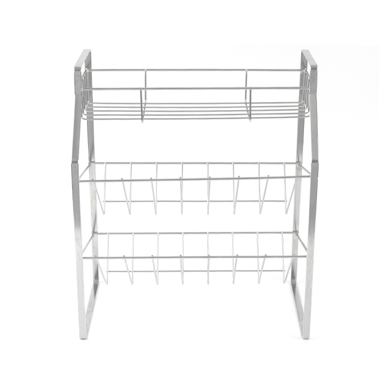 3patrový černý stojan na koření s nástěnným držákem do kuchyně