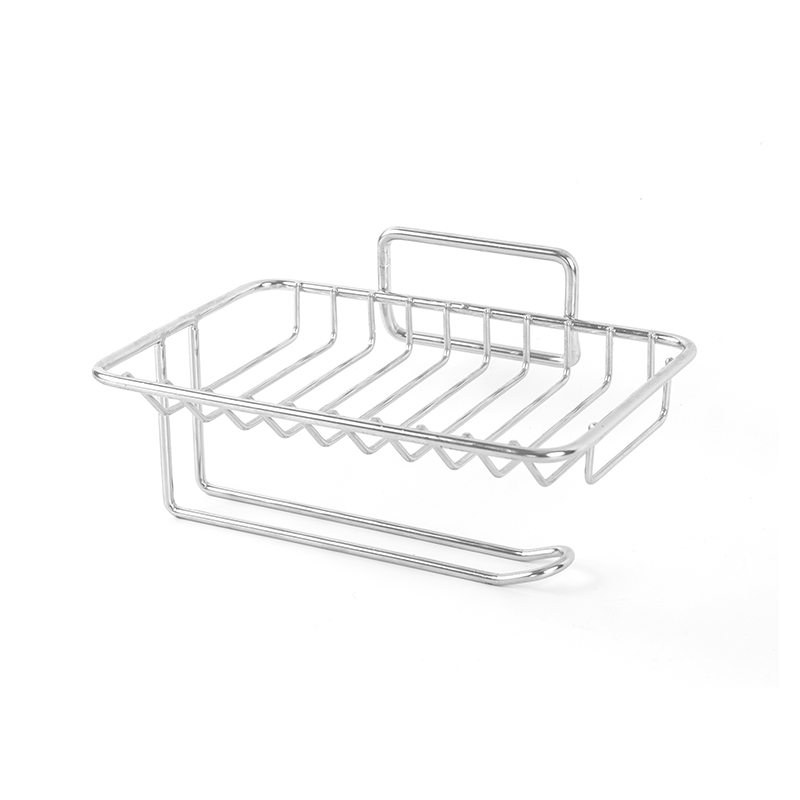 Keramická miska na mýdlo se samovypouštěním a nerezovým stojanem