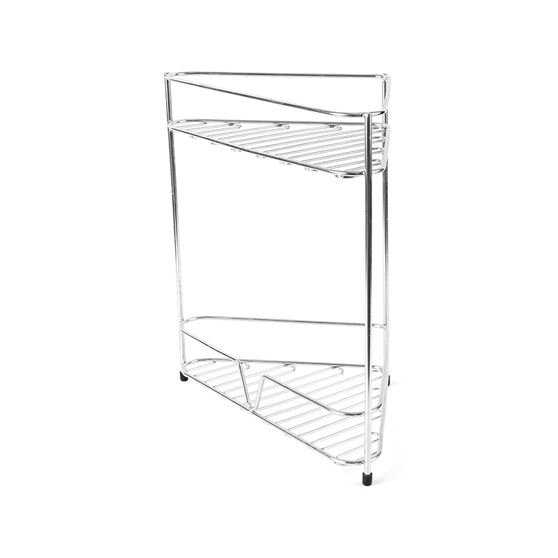 Rohová polička s organizérem do koupelny