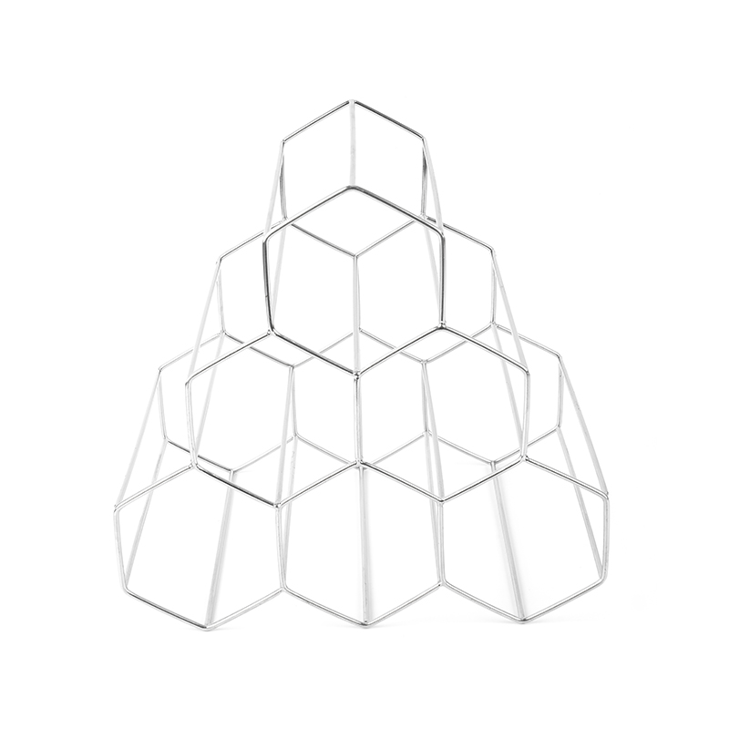 3patrový volně stojící stojan na víno na pracovní desku