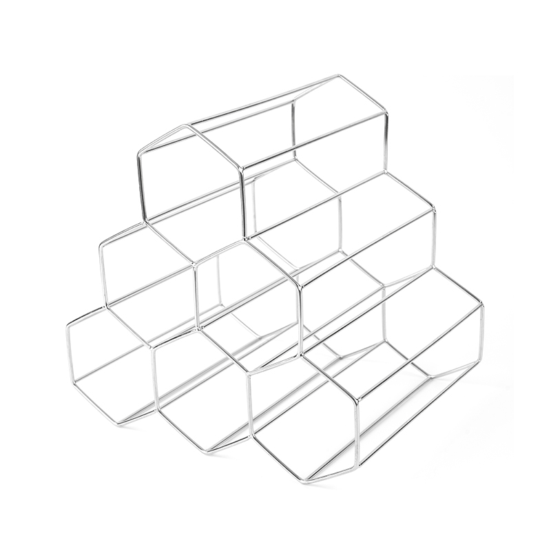 3patrový volně stojící stojan na víno na pracovní desku