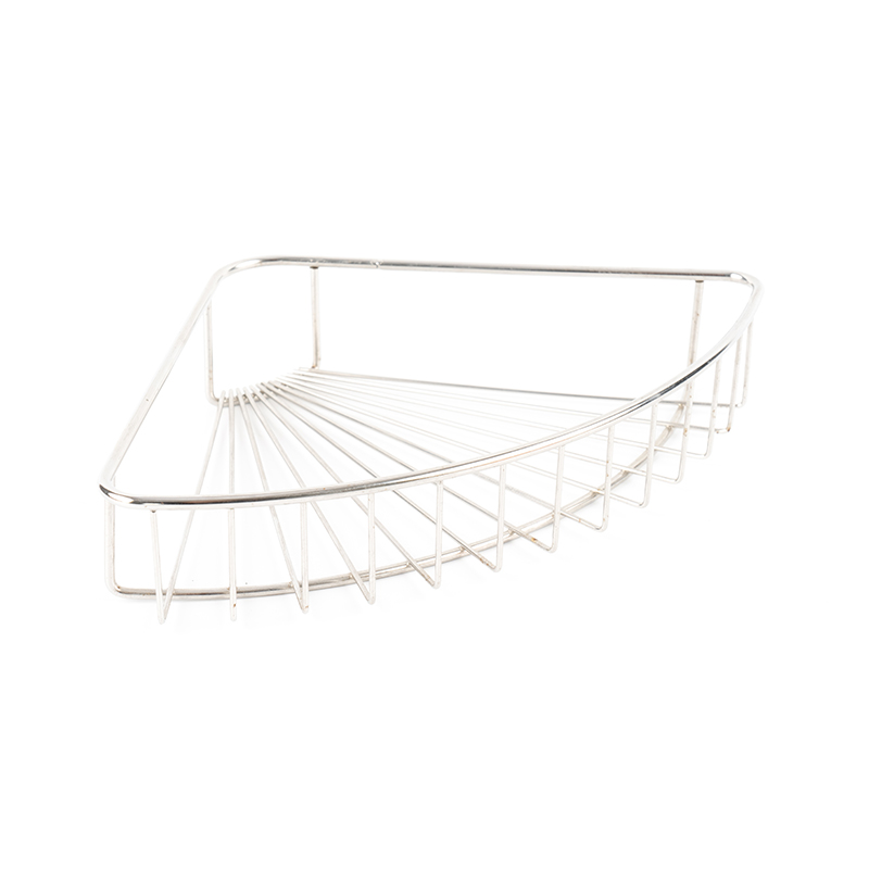 Nerezový nástěnný sprchový vozík s háčkem