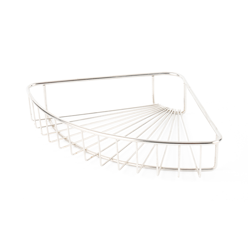 Nerezový nástěnný sprchový vozík s háčkem