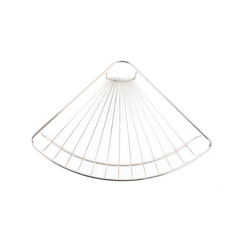 Nerezový nástěnný sprchový vozík s háčkem