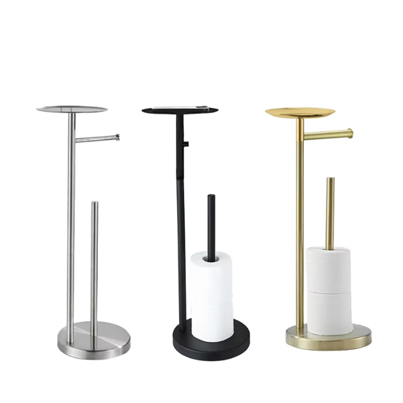 Volně stojící držák na toaletní papír s odkládací policí